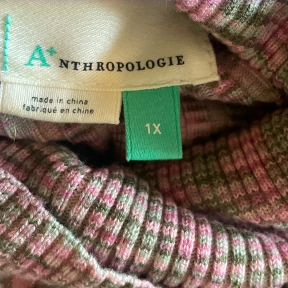 Anthropologie | Ribbed Turtleneck Sweater. Winter essential. Size 1X-runs small - Picture 4 of 6
